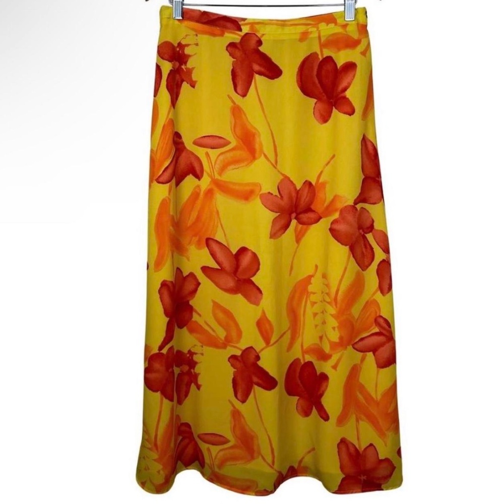JPR orange and yellow floral skirt